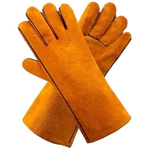 Welding Protective Gloves Cow Hide (Flame + Heat Resistant)